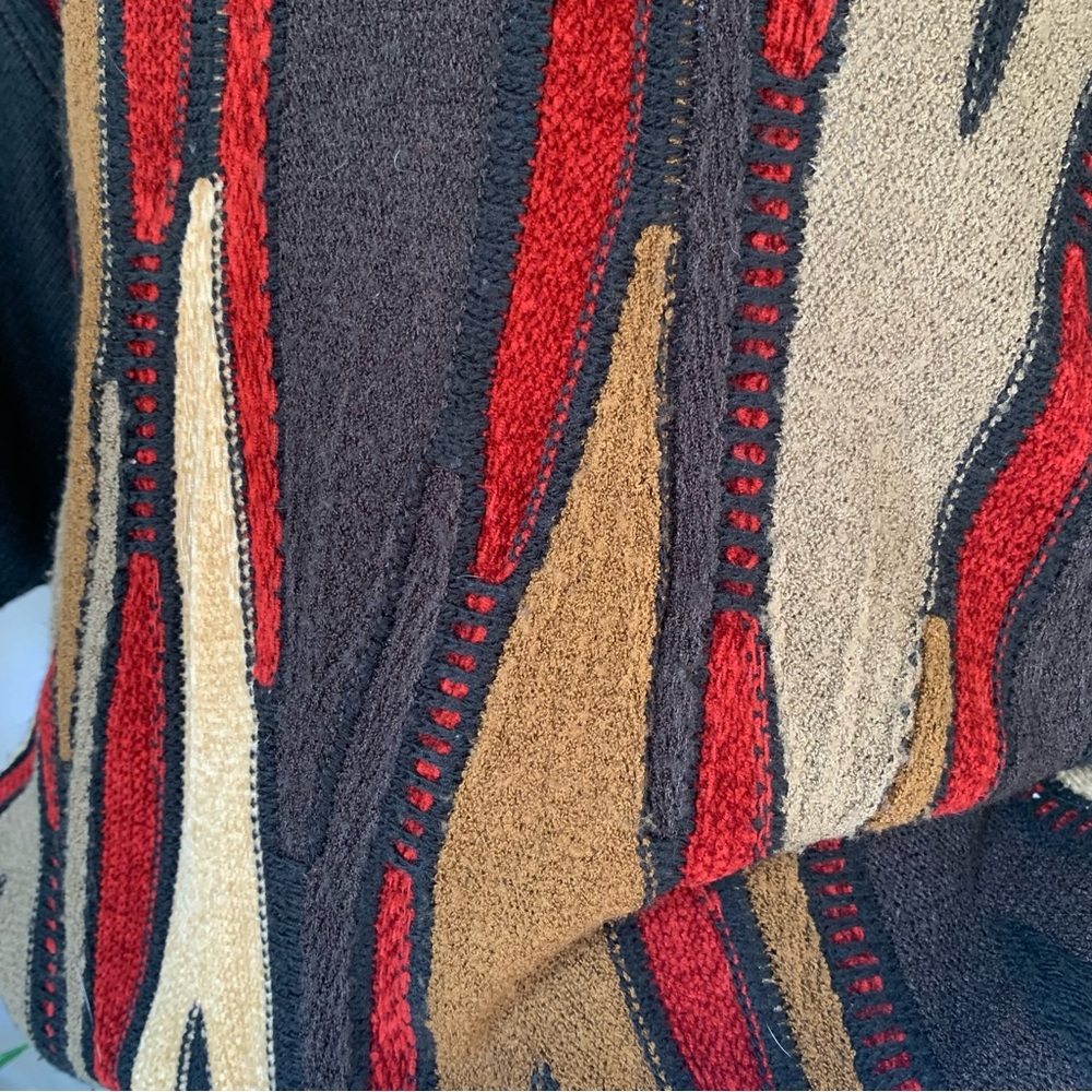 v i n t a g e :: Slouchy Coogi Style Textured Grandpa Knit Sweater - Picture 8 of 13